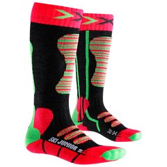 Шкарпетки дитячі X-Socks Ski Junior, Coral/Green, 24-26 (XS X100097.R281-24-26)
